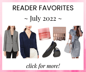 house ad for readers' top workwear finds from last month