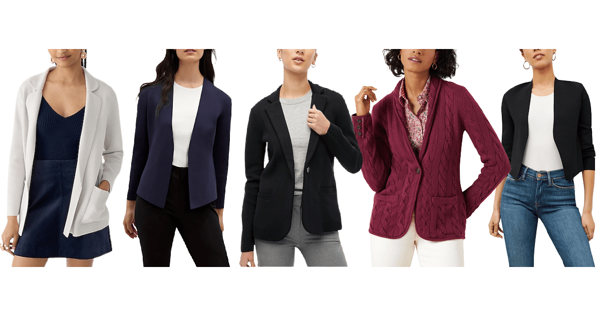 The Best Sweater Jackets for the Office - Corporette