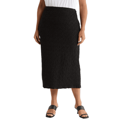 plus-size midi skirt