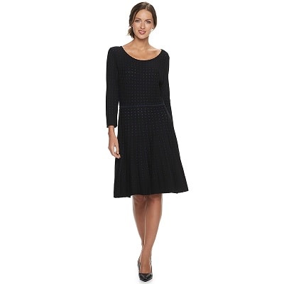 sweater dress with dots TeamJiX