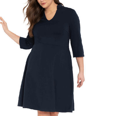 fit and flare work dress from eloquii