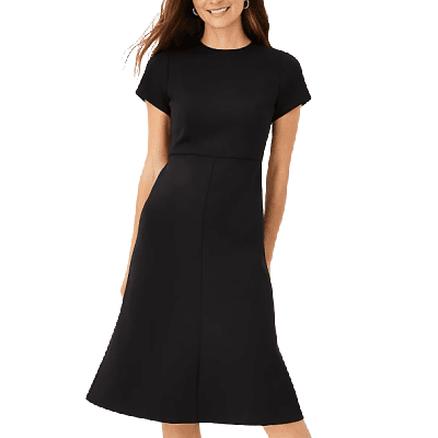 fit and flare work dress from ann taylor