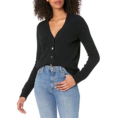 Ladies Mid Abraised Mom Jean - Black