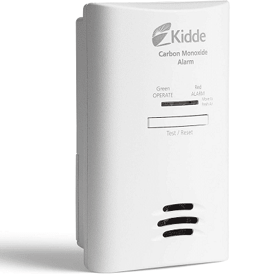 white carbon monoxide alarm for travel