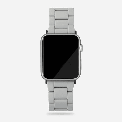 gray Apple watch strap