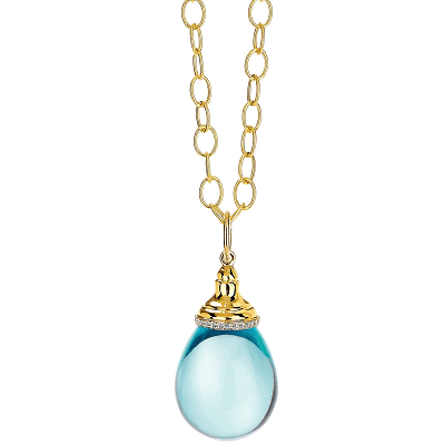 blue drop pendant