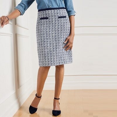 Wednesday's Workwear Report: Tweed A-Line Skirt