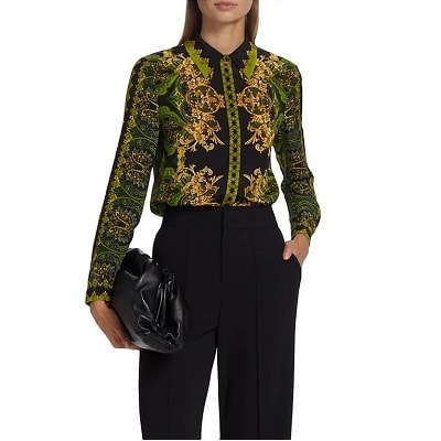 Splurge Monday's Workwear Report: Willa Printed Silk Shirt 