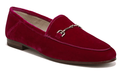 ljus hallon sammet loafer