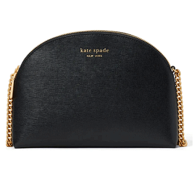 black saffiano crossbody bag from Kate Spade