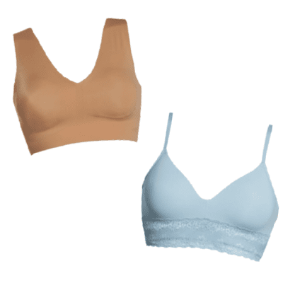 collage of two of the most comfortable bras