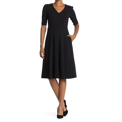 https://corporette.com/wp-content/uploads/2023/03/Donna-Morgan-V-Neck-Fit-Flare-Dress.jpg