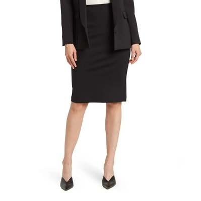 Frugal Friday's Workwear Report: Pull-On Ponte Pencil Skirt