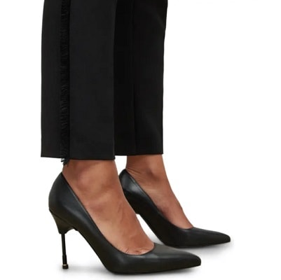 high black heel with metal heel