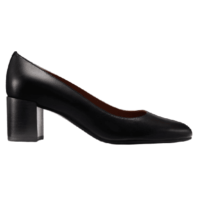 Women's Black Block Heels Elegant Pointed Toe Work Shoes - Temu