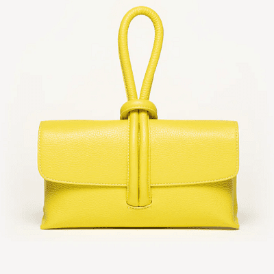 bright yellow clutch and crossbody