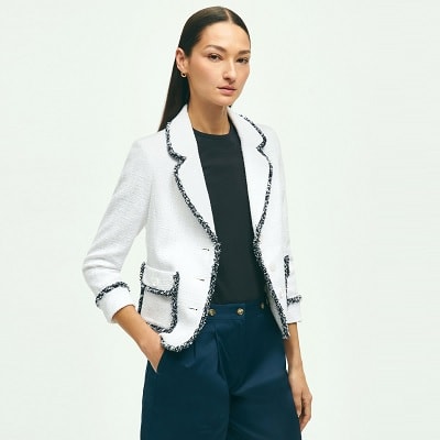 Splurge Monday's Workwear Report: Cotton-Blend Boucle Jacket