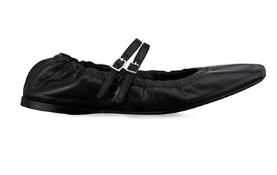 black mary jane flats