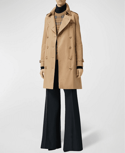 beige classic trench coat
