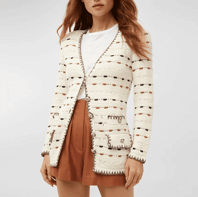 CRAZY GRID Women Work Casual Blazer Jacket Professional Business Blazer  with Lined Ladies Buttons Long Sleeve Trendy Suit Jacket S Beige Cream at   Women's Clothing store