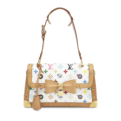 white and beige limited edition Louis Vuitton, part of the collaboration with Japanese artist Murakami