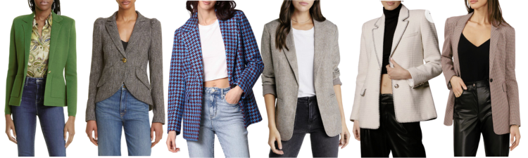 Blazer jacket collage at the 2023 Nordstrom Anniversary sale;  see title for details