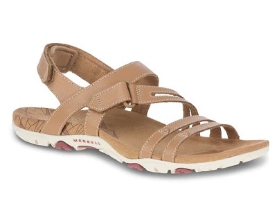 Tan open-toed sandals
