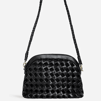 black knotted crossbody bag