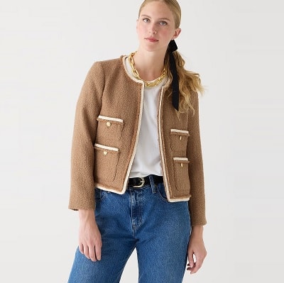 J.Crew Frances lady jacket in maritime tweed