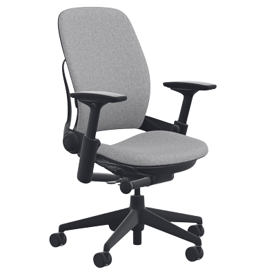 gray Steelcase Leap, one of the best office chairs for women