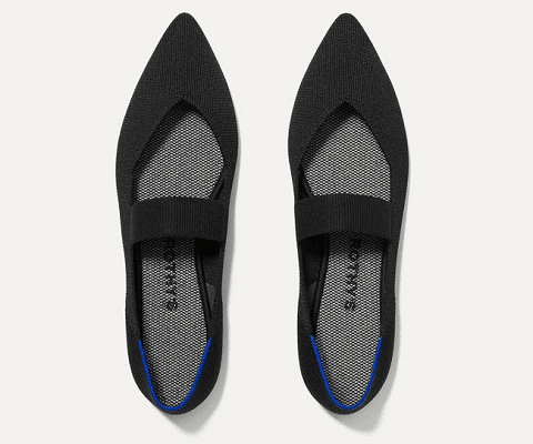 pointy toe mary jane flat