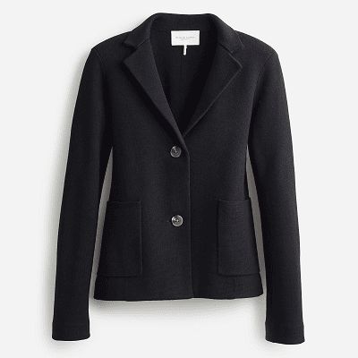 black 100% cotton sweater jacket