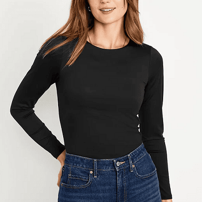 Frugal Friday's Workwear Report: Long-Sleeve Double-Layer Sculpting T-Shirt