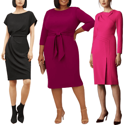 Check out @express for trendy dresses for work, nights out