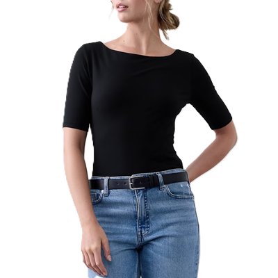 black work-appropriate tee