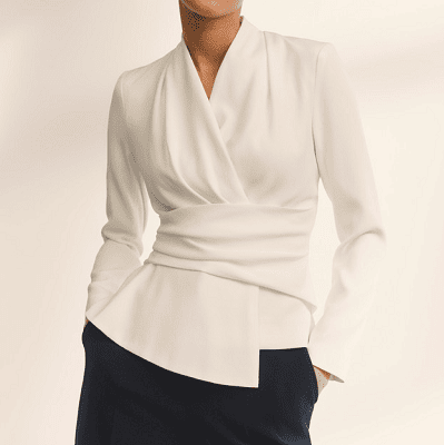 wrap top from The Fold