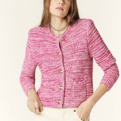 Wednesday's Workwear Report: Textured Embellished Sweater Jacket 