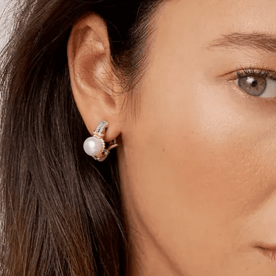 pearl drop earrings with 