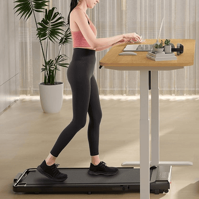 DeerRun 3 in 1 folding treadmill; Kat bought this to set up a walking pad for her home office