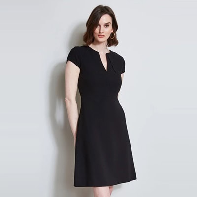 Splurge Monday's Workwear Report: Short-Sleeve Dart Dress - Corporette.com