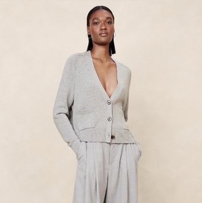 Wednesday's Workwear Report: Demi Cotton-Silk Cardigan
