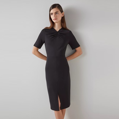 Tuesday's Workwear Report: Lila Tuck-Front Short-Sleeve Dress