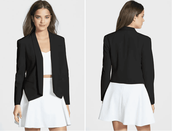 silk waterfall jacket from Rebecca Minkoff