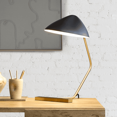 black and gold desk lamp