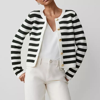 Wednesday's Workwear Report: Weekend Striped Stitched Jacket