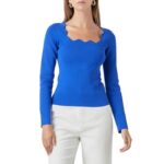 Scallop Long Sleeve Sweater main image 0