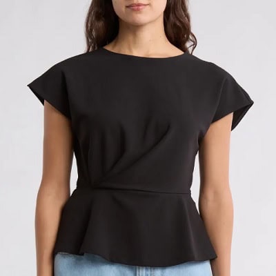 Frugal Friday’s Workwear Report: Brief-Sleeve Gathered Peplum High