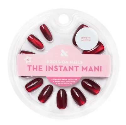 Press-On Nails The Instant Mani in red ombre