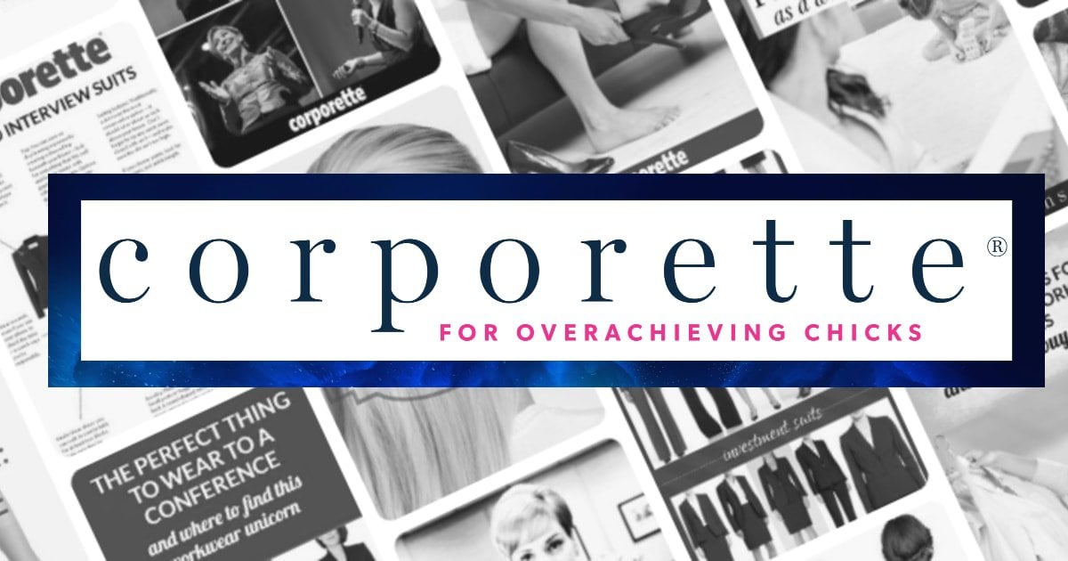 Corporette.com - A work fashion blog offering fashion, lifestyle, and career advice for overachieving chicks logo