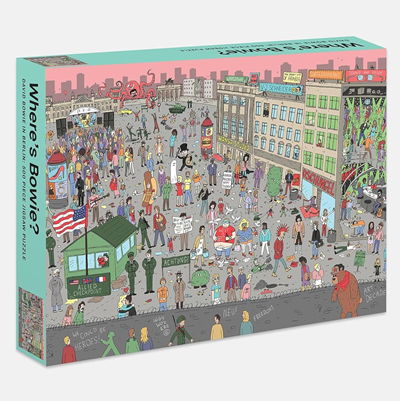 great white elephant gag gift idea: the puzzle Where's Bowie in Berlin?